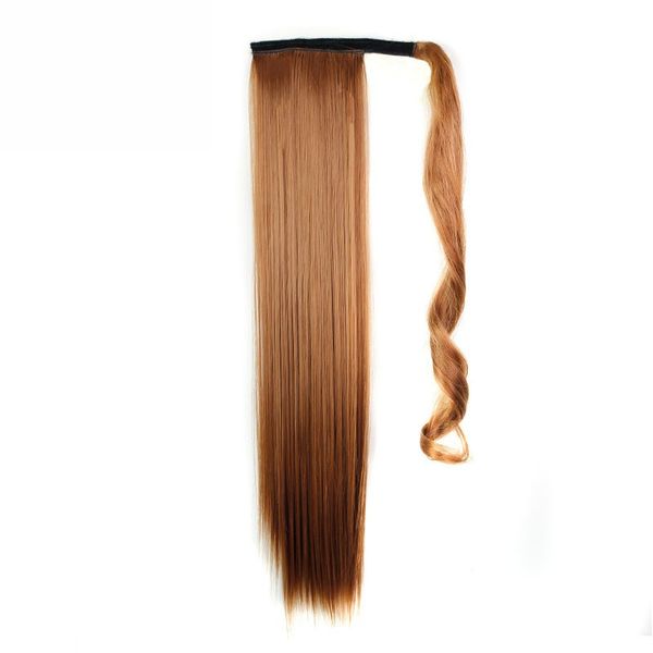 

I's a 24" 110g 10 Colors Available High Temperature Fiber Synthetic Fake Hair Wraparound Ponytail Extensions for Women