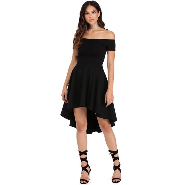 high low dresses casual with sleeves