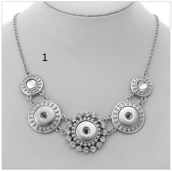 

15% скидка на продажу Snap Button Noosa цепи ожерелье длина 50 см женщины Античное серебро ю