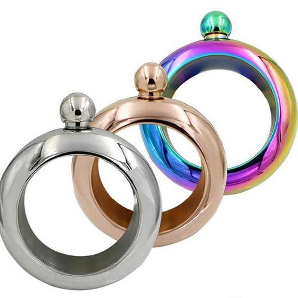 

браслет браслет хип колбу 3.5 унций из нержавеющей стали радуга жидкий алкоголь водка виски drinkware алкоголь воронка