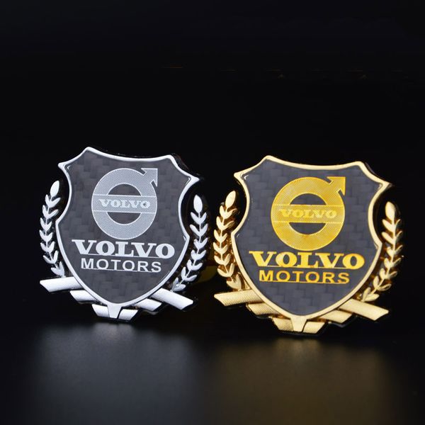 

2pcs refinement 3d logo emblem badge graphics decal car sticker volvo