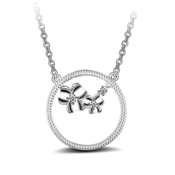 

fashion 925 silver hearts and arrows diamond jewelry 925 silver necklace valentine's day holiday gifts 1658
