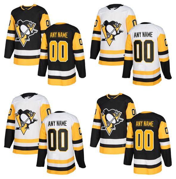 

2017-2018 season customized pittsburgh penguins jerseys custom ice hockey jerseys stitched any name number size s-xxxl, Black;red