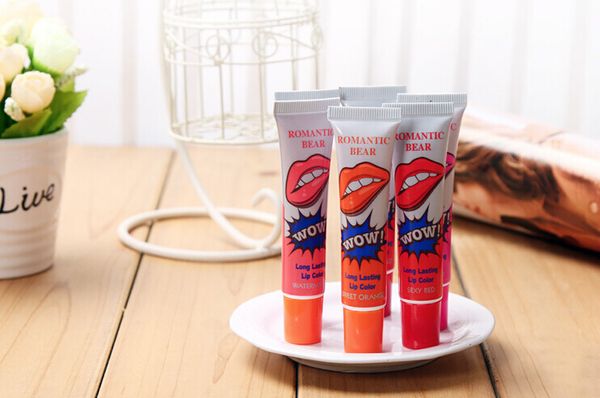 DHL-freies Tear Away Wasserdichtes, langlebiges Lippenglanz-Magic Peel Mask Tint Pack Lippenstift 6 Color Pro Lip Makeup