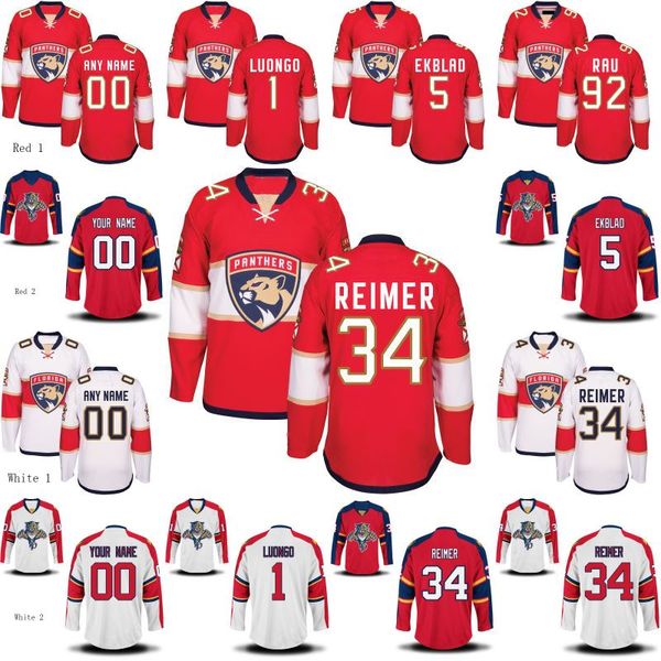 

Mens Womens Youth Florida Panthers 6 Alex Petrovic 52 Mackenzie Weegar 3 Keith Yandle 31 Antti Niemi 34 James Reimer Custom Hockey Jersey