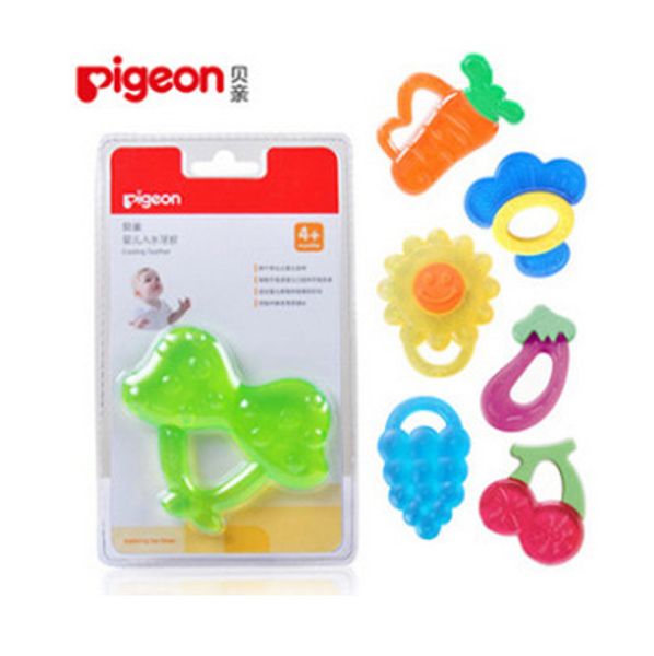 Pigeon Marca 7 Stile Cute Baby Kids Cartoon Teethers Titolare Dentifricio Succhietti Massaggiagengive Ragazze Ragazzi Teech Protect A5022