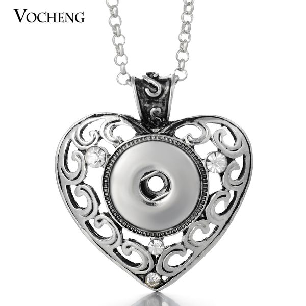 

VOCHENG Нуса 18 мм сердце подвески ожерелье взаимозаменяемые ювелирные изделия Оснас