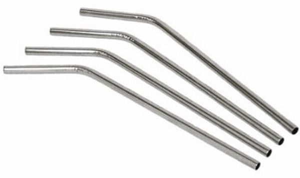 

100pcs/lot stainless steel straw steel drinking straws 8.5" 10g reusable eco metal drinking straw bar drinks party stag