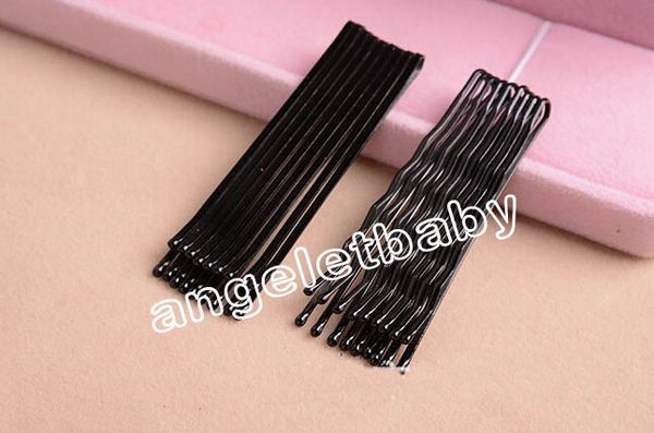 

600 шт. = 10 карт 45 мм невидимые аксессуары для волос черный бобби pin ball наконечник клип головной убор изысканные шпилька заколки заколк