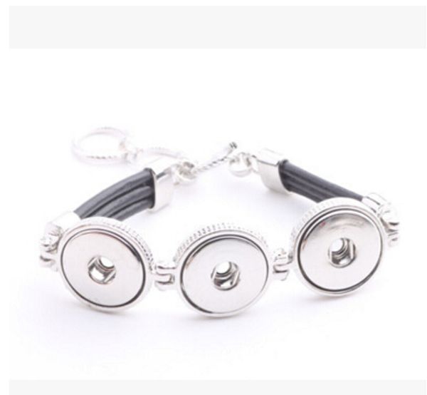 

popular fashion diy jelwery18mm snap jewelry accessories bracelet noosa button snap button giner button bracelet bangle drop shipping, Golden;silver