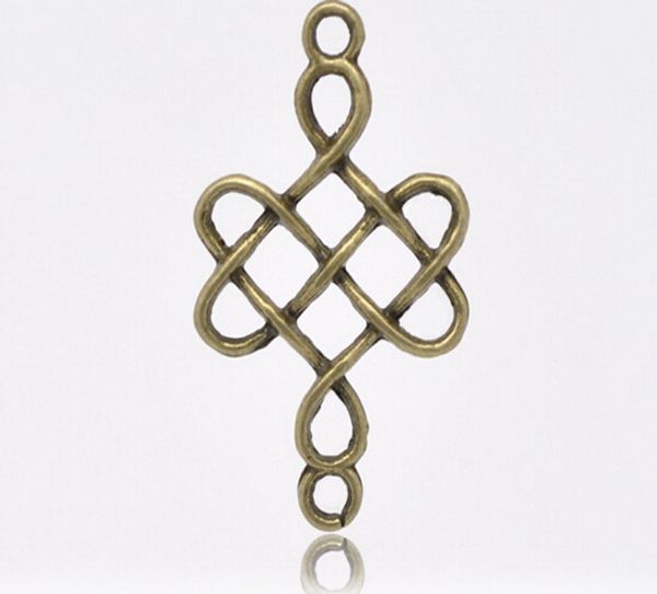 

infinity ancient bronze china node connector 31x18mm diy infinity folk style bracelet accessories diy jelwery popular handmade jelwery, Bronze;silver