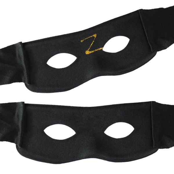 

Zorro Cool Black Hip-hop Mask Half Face Masquerade Party Mask Festival Gifts Halloween Cosplay Performance Props Christmas Supplies 50pcs