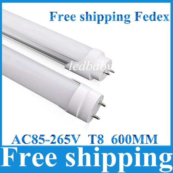 

Fedex hipping 10w 0 6m t8 led tube light 2ft 85 265v 3000 6500k led tube light bulb lamp fluore cent tube md2835 cool warm white