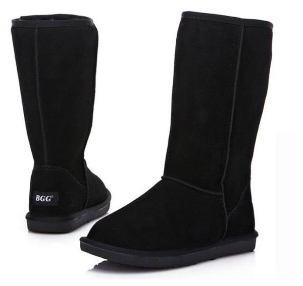 

2015 xmas gift bgg women's boots womens tall boots boot snow boot winter boots with certificate dust bag us size5--13, Black
