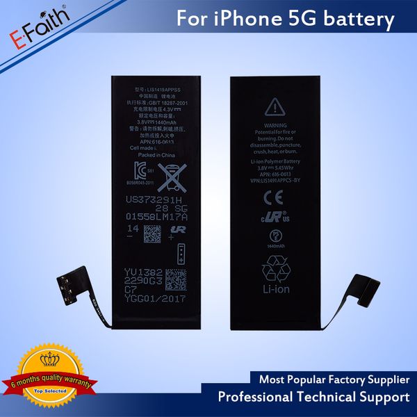 

0 cycle battery internal built in li ion battery for iphone 5 5c 5 hipping