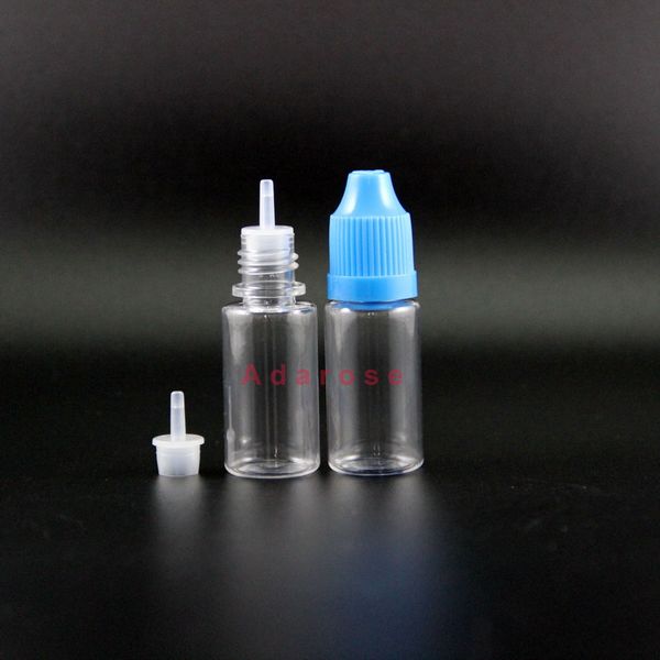 Pet 10ml Damla Şişe 100 PCS/Lot Çocuk Düzeltici Güvenli Yüksek Şeffaf Plastik Damlalı Şişe Sıkılabilir