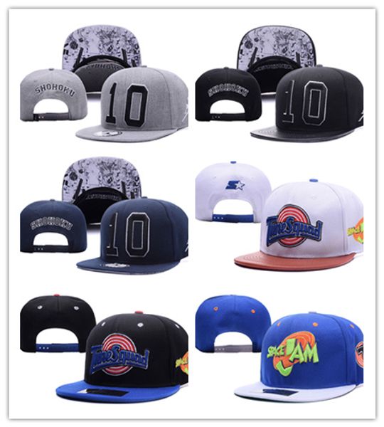 

Новое Прибытие Бесплатная Доставка Spacejam бейсбол Snapbacks SHOHOKU Snapback Caps Мужчины Женщин