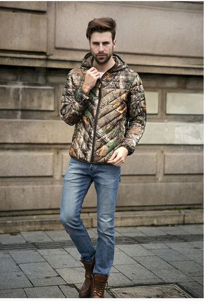 

men's winter new south korea version of cultivate one's morality even cap with thick warm white duck down down jacket coat. m - 4x, Black