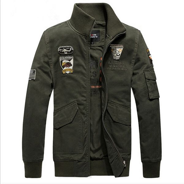 

fall- brand men's styled jackets outdoors clothes man army green outerwear xxxl coat vc2462, Black;brown