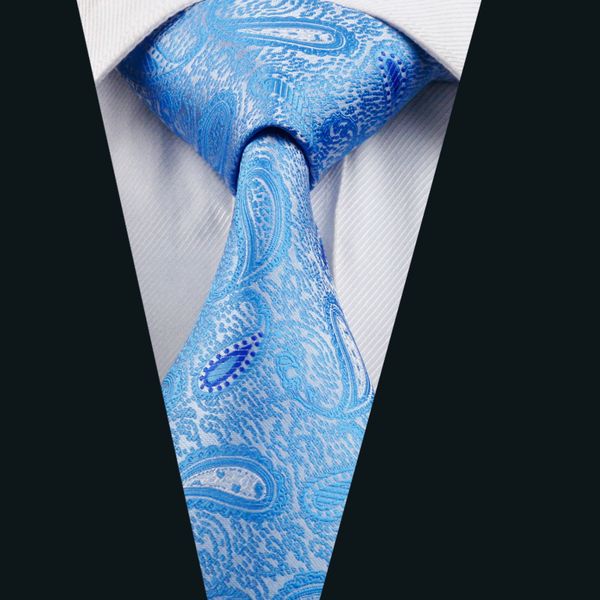 

blue paisely suit tie jacquard woven 8.5cm width casual business party work formal meeting tie d-0349, Blue;purple