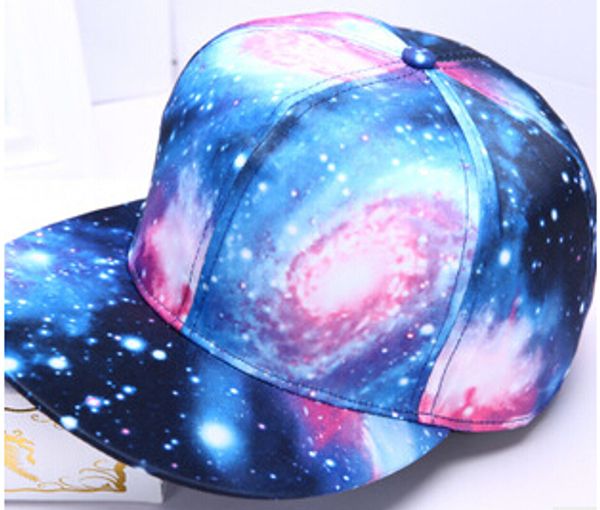 

wholesale-new 2016 fashion sport galaxy pattern space print baseball snapback bones cap for men women cool street hip hop caps hats 294kkt, Blue;gray