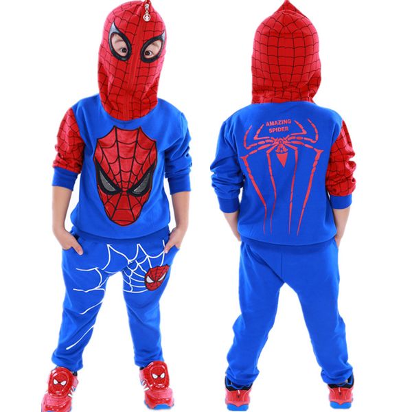 

Spiderman Children Boys Clothing set Baby Boy Spider man Sports Suits 3-7 Years Kids 2pcs Sets Spring Autumn Clothes Tracksuits