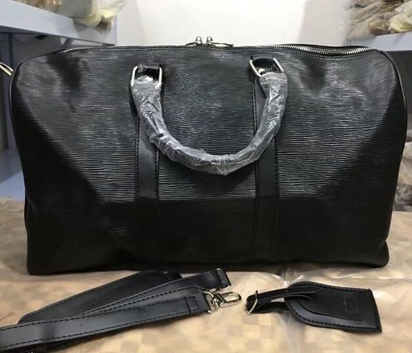 

with quality speedy genuine classic oxid 45cm lady purse travel bag handbag leather shoulder strap men's bag tote dmqte, Red;black