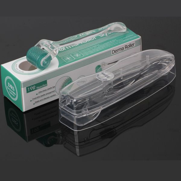 

titanium drs 192 micro needle derma roller beauty skin care rejuvenation anti wrinkle acne scar dark circle therapy treatment