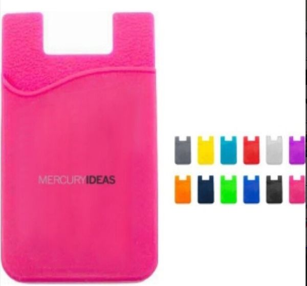 

3m sticker smart wallet mobile phone card holder,smart wallet card holer for mobile, silicone 3m sticker smart wallet mobile