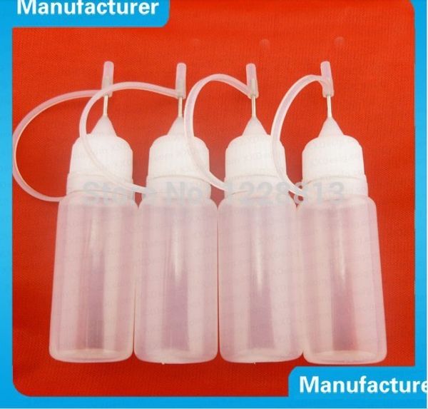 

Empty Metal Needle Bottle LDPE 10ML Plastic Needle Bottles With Screw Metal Needle Cap 10/Pcs Free Shipping