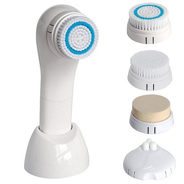 Sonic Reinigungsbürste 5-in-1 elektrische Gesichtsbürste Bright Therapy Skin Care System Gesichtspflege-Massagegerät Wasserdicht