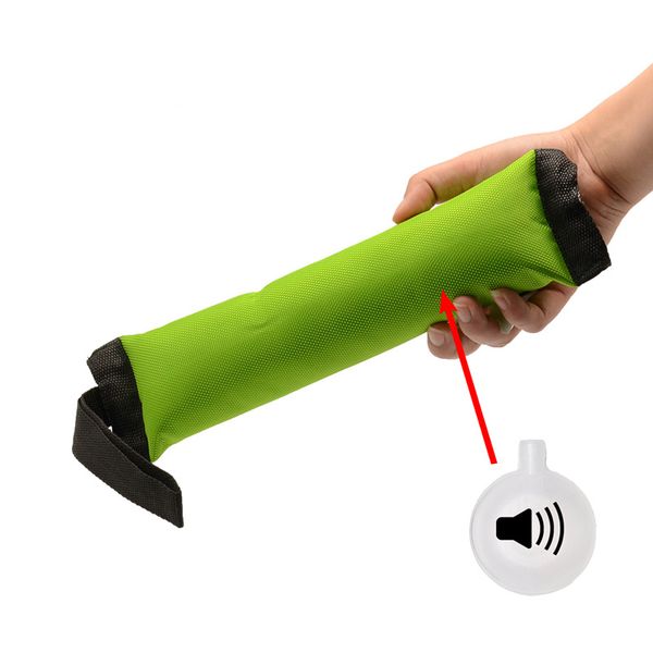

new design dog toys green oxford fabric chew durable traning indestructible stuffed dog toys float water squeaky dog toys