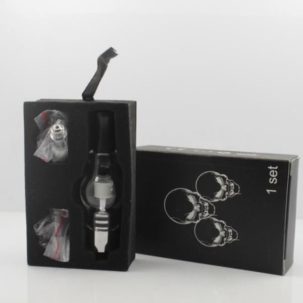 

2017 Glass Wax M6 Atomizer Glass Tank wax Clearomizer 4.0ml Vaporizer Solid Smoke Oil Cartomizer For eGo EVOD Vision Battery