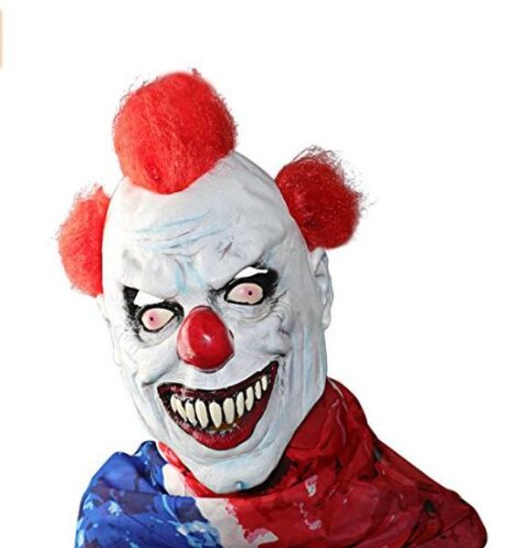 

2018 new movie joker clown costume mask creepy evil scary halloween clown mask ghost festive party mask supplies decoration