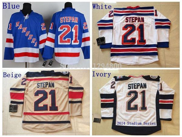 

2016 new, mens ny #21 derek stepan jersey new york rangers hockey jerseys home blue white 2014 stadium series stitched jersey, Black;red