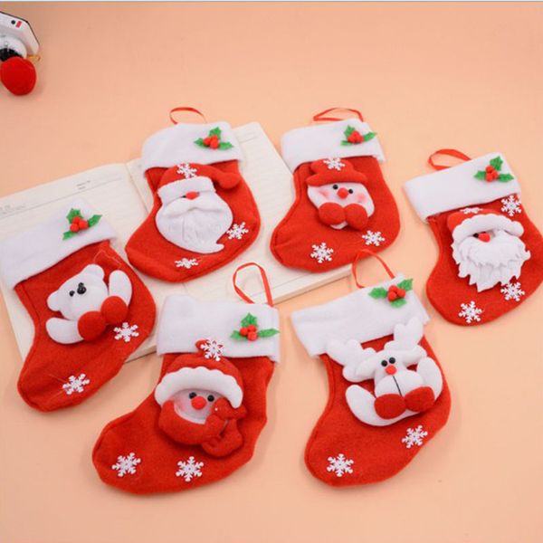 2019 Christmas With Cap Party Door Window Decor Gift Bag Stocking