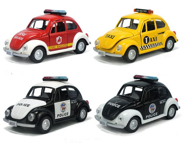 

alloy car model, police vehicles toy, the beatles car model,pull back car, with music, kids toy, gifts, collection, decorations