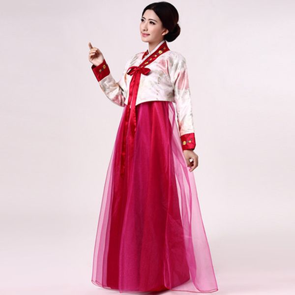 

dae jang geum korean costume costumes ethnic clothing hanbok korean traditional dance female models, Black;red