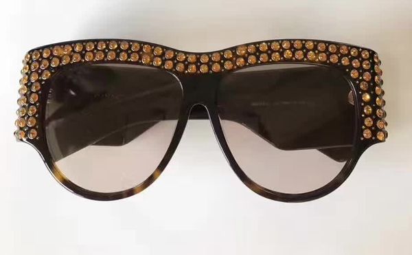

sunglasses with acetate square fashion for sunglasses 0144 new for package sun glasses oversized 2017 crystal women summer sjviw, Slivery;brown