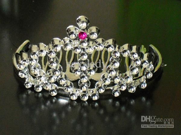 

plastic crown wedding crown tiara hair ornaments party toys dancing dress accessories fashion headband, Slivery;white