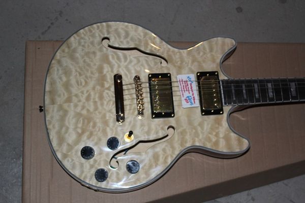 

Бесплатная доставка Оптовая продажа Custom Shop E-S-355 jazz Semi Hollow Electric Guitar в наличии