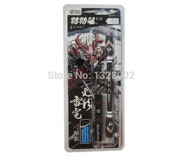 

Wholesale-New ZHIGAO V16 black ZG - 5098 Non Slip Spinning Pen Zhigao V.16 Light and shadow of lightning