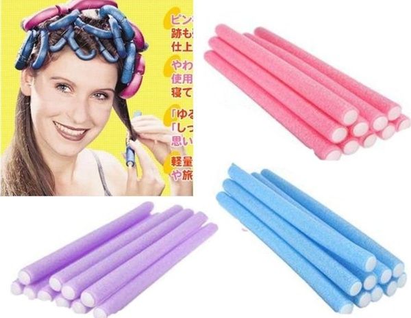 Soft Foam Bendy Twist Curls Tool Diy Styling Hair Rollers Plastic