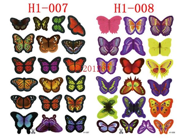 9500 Stück (= 500 Sets) PVC 3D DIY Schmetterling Wandaufkleber Home Decor Poster für Küche Badezimmer Kleber auf Wandtattoos Dekoration