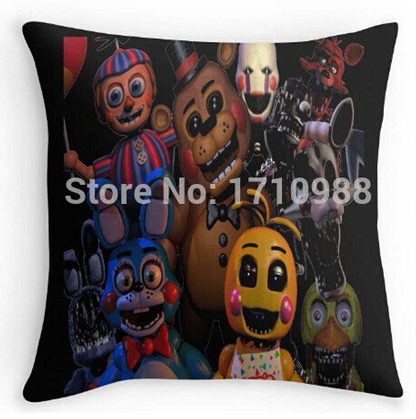 

wholesale-fnaf 2 animatronics (two sides) throw pillow cases for 12x12 14x14 16x16 18x18 20x20 24x24 inch
