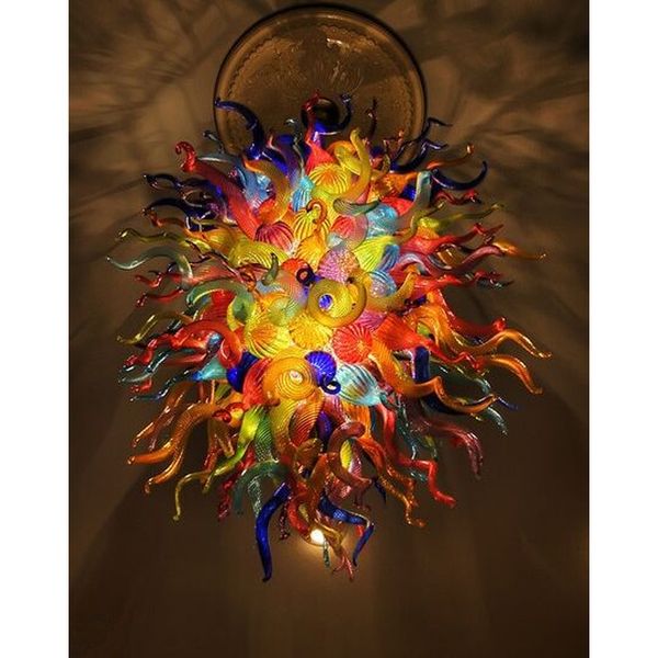 

Multi color handmade blown murano gla chandelier luxury colored ceiling decorative led light e14 modern art gla lighting chandelier