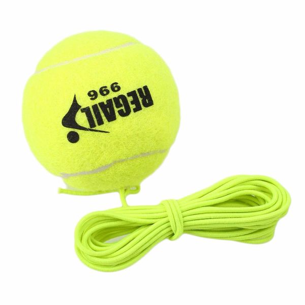 

wholesale- regail single package tennis ball with string drill trainer rubber woolen training balls sport