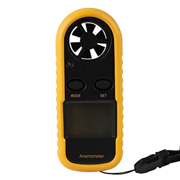 All'ingrosso-Nuovo GM816 30 m / s (65 MPH) LCD digitale portatile Misuratore di velocità del vento dell'aria Misura anemometro tascabile intelligente Anemometro anemometro