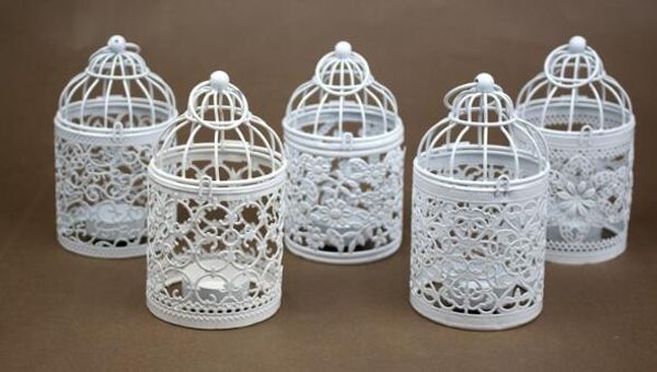 top popular New Arrive Bird Cage Decoration Candle Holders Bird Cage Wedding Candlestick 2021