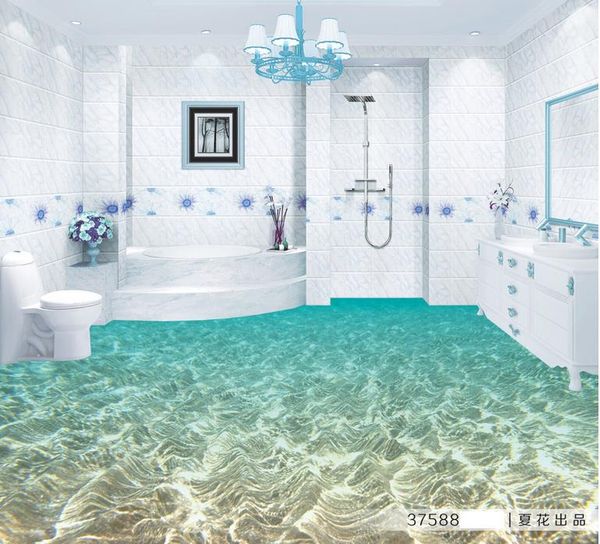 

submarine watermarks 3d three-dimensional floor floor wallpaper for kids room